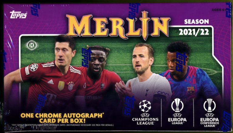 Topps Uefa Champions League Merlin Chrome Soccer Hobby Box