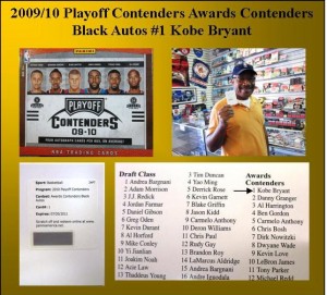 2009/10 Contenders Award Contenders Black Auto’s Redemption Kobe Bryant ...