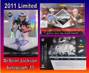 2011 Limited DeSEAN JACKSON Autograph /15 | MVP Sports Cards