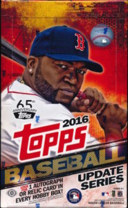 2016 Topps Update Baseball Hobby Box