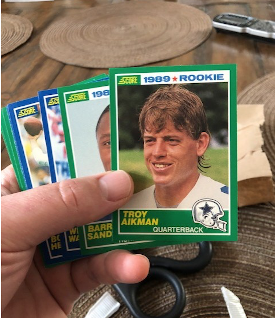 Schoolgirl Rapesexvideos - BAM! Troy Aikman and Barry Sanders 1989 Score Rookies in the same pack. See  below how many RC's Jim has Scored from our packs. | MVP Sports Cards