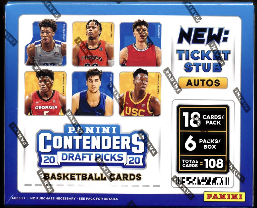 2019-20 Panini NBA Contenders Draft Picks Basketball Blaster Box!