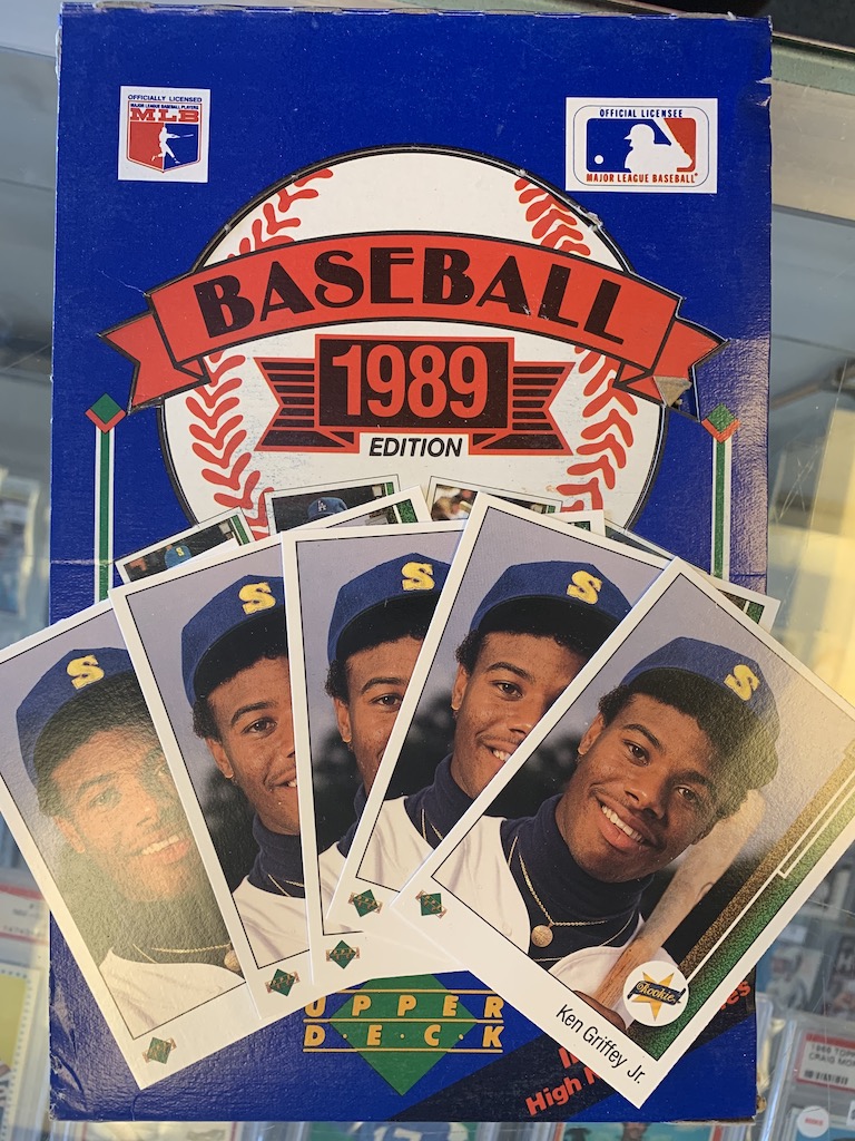 FIVE” 1989 Upper Deck Ken Griffey Jr. RC's pulled by Julie in “1