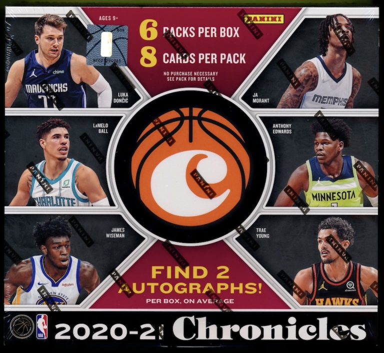 202021 Panini Chronicles Basketball Hobby Box MVP Sports Cards