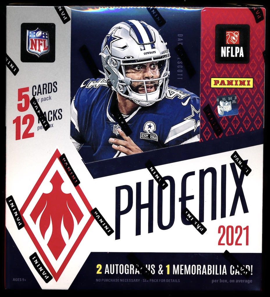 Sold at Auction: 2021 Panini Phoenix Football HOBBY Box - 24 Hits Per Box