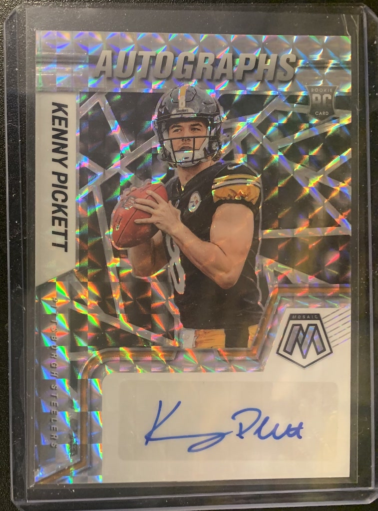 NFS/NFT Mail Day: Mosaic White Sparkle Kenny Pickett : r/footballcards