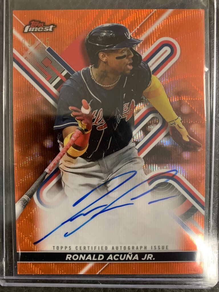 2022 Finest Ronald Acuna Jr Auto 9/25 pulled by Janie. | MVP