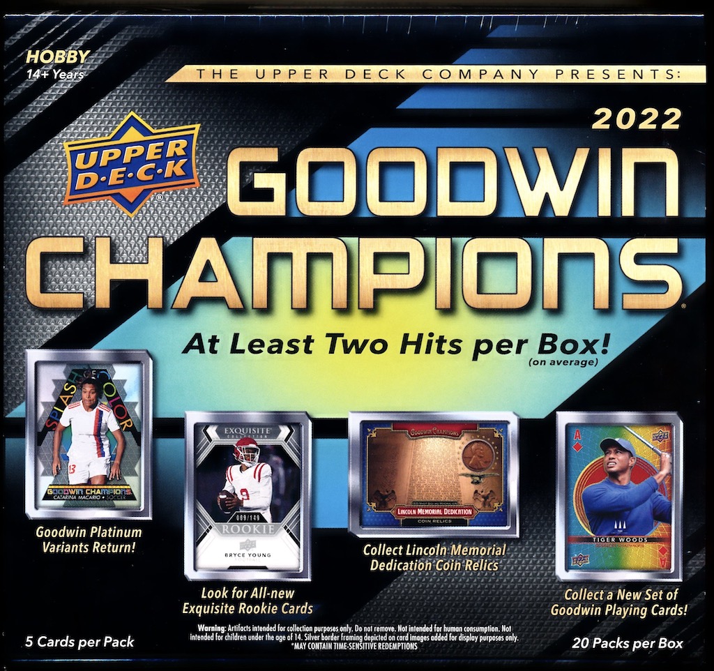 2022 Upper Deck Goodwin Champions Hobby Box | MVP Sports Cards