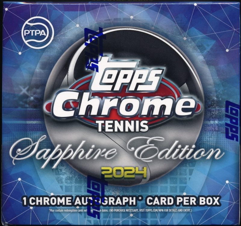 2024 Topps Chrome Tennis Sapphire Edition Box MVP Sports Cards